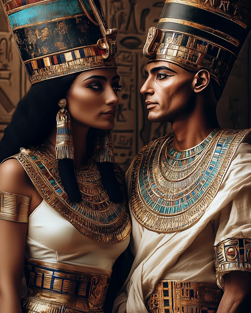 Akhenaton e Nefertiti